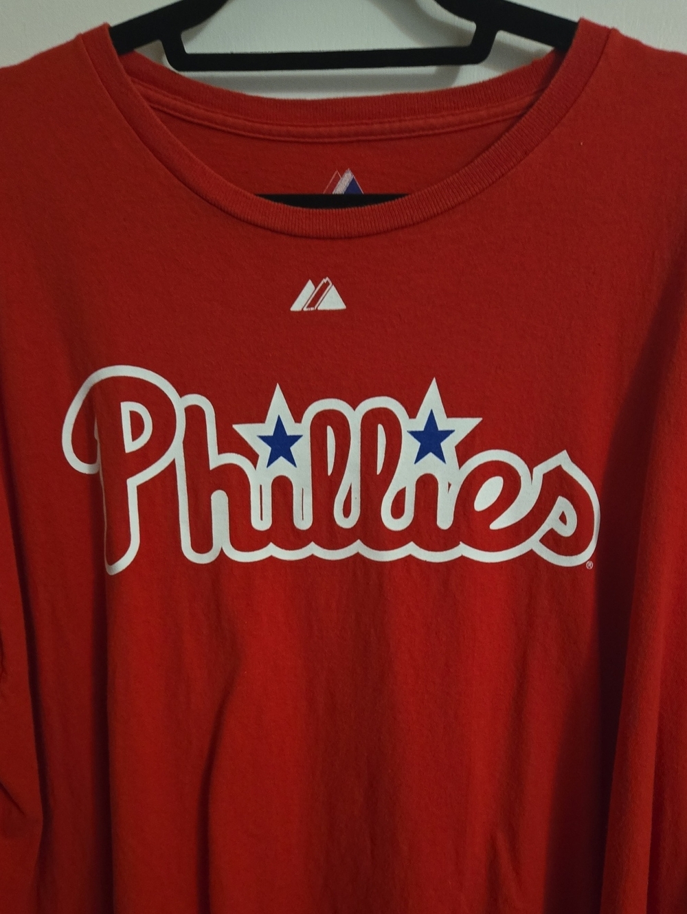 2X Majestic Red Phillies Halladay Tee